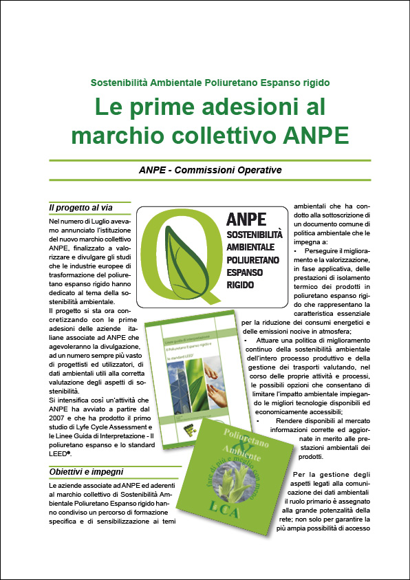 Sostenibilità AMbientale Poliuretano Esapanso rigido