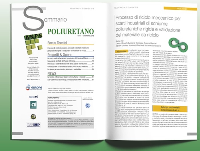 Leggi la rivista POLIURETANO Dicembre 2018